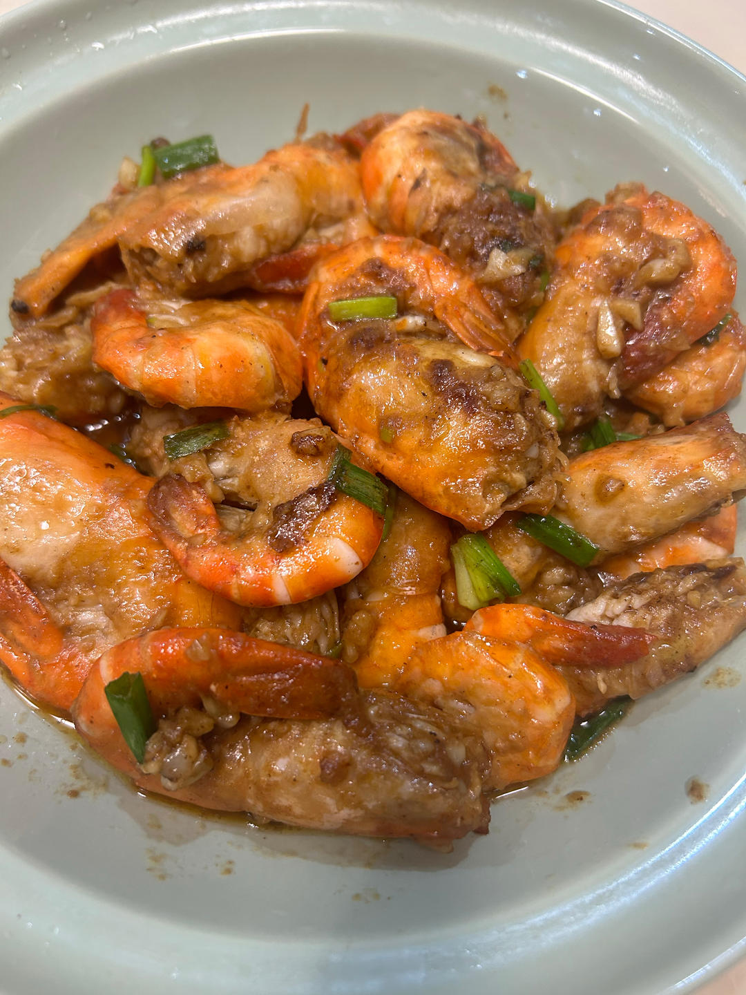 芥末蒜蓉罗氏虾（简易版）