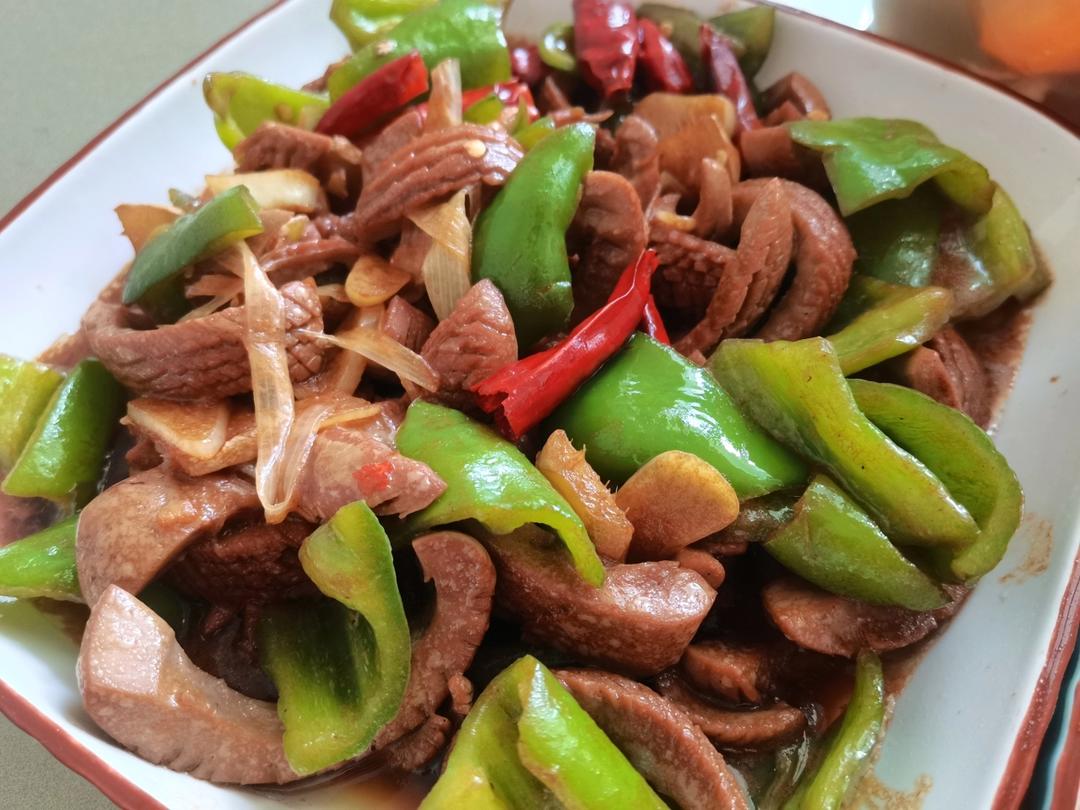 青椒炒腰花