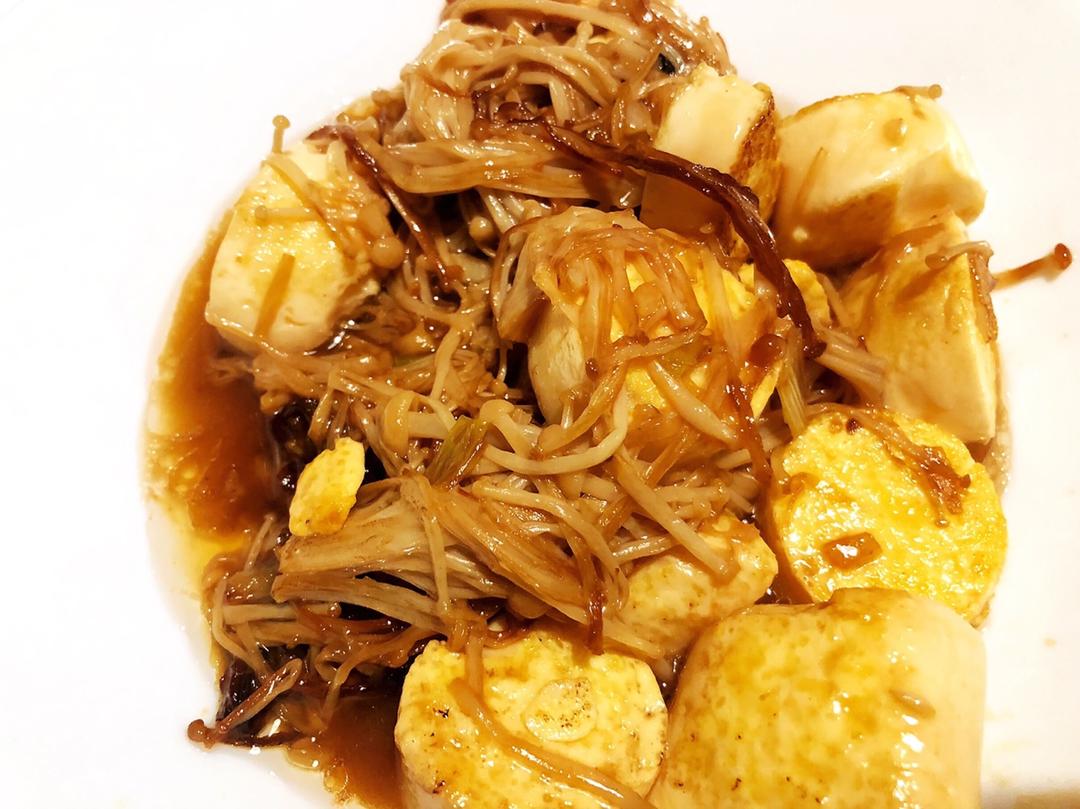 超级下饭菜--金针菇日本豆腐