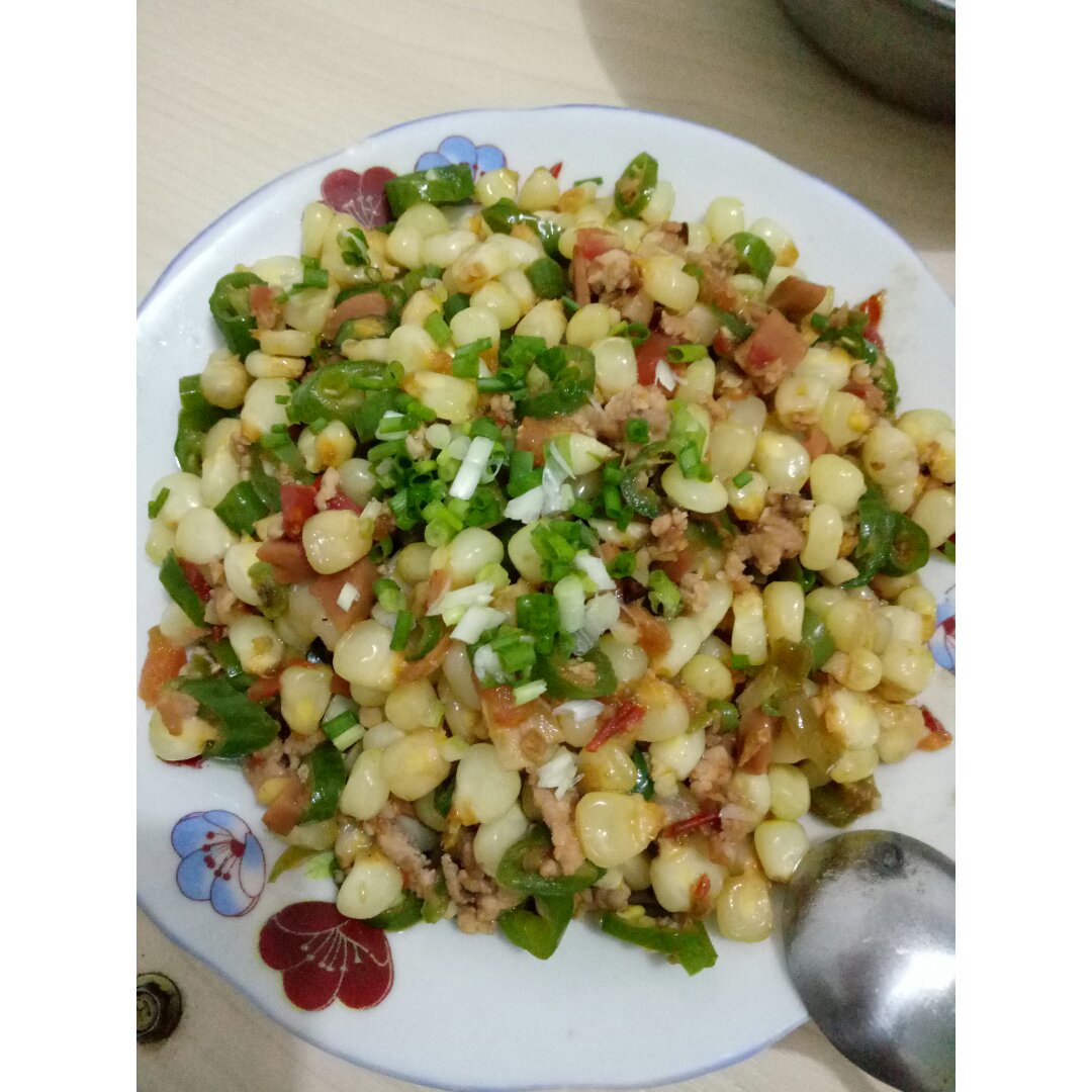 玉米炒肉末【超级下饭的快手家常菜】