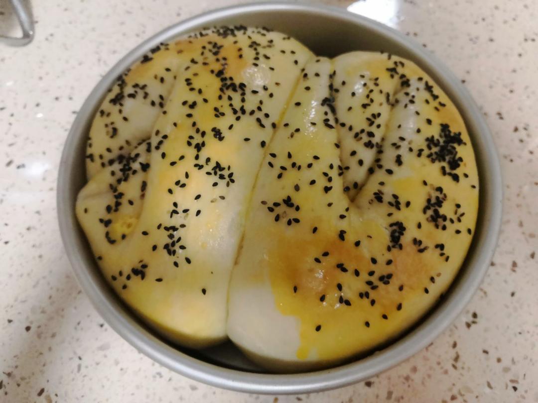 苹果馅蒸面包