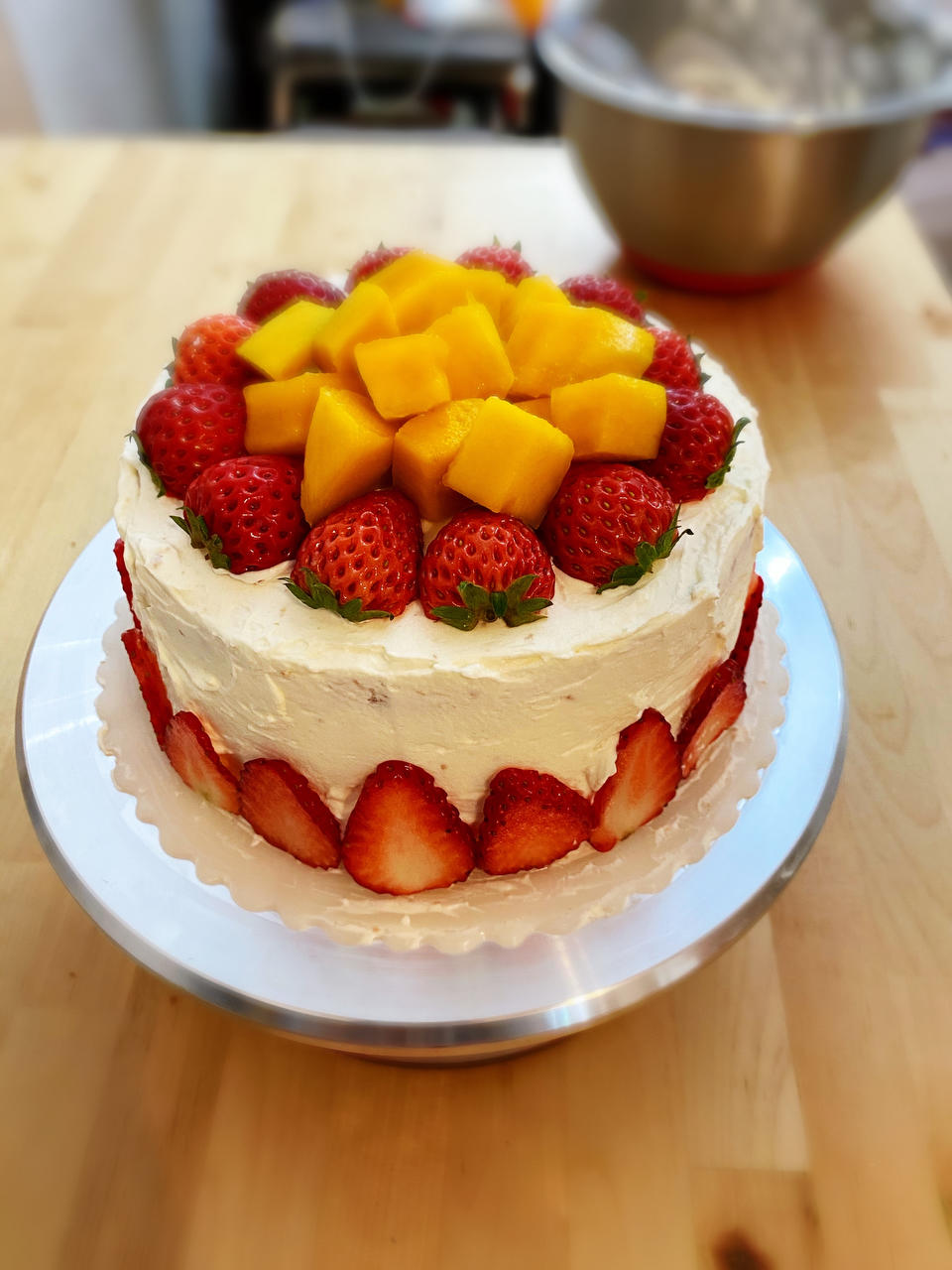 超级简单的味多美同款生日蛋糕（6寸），新手也能高度还原