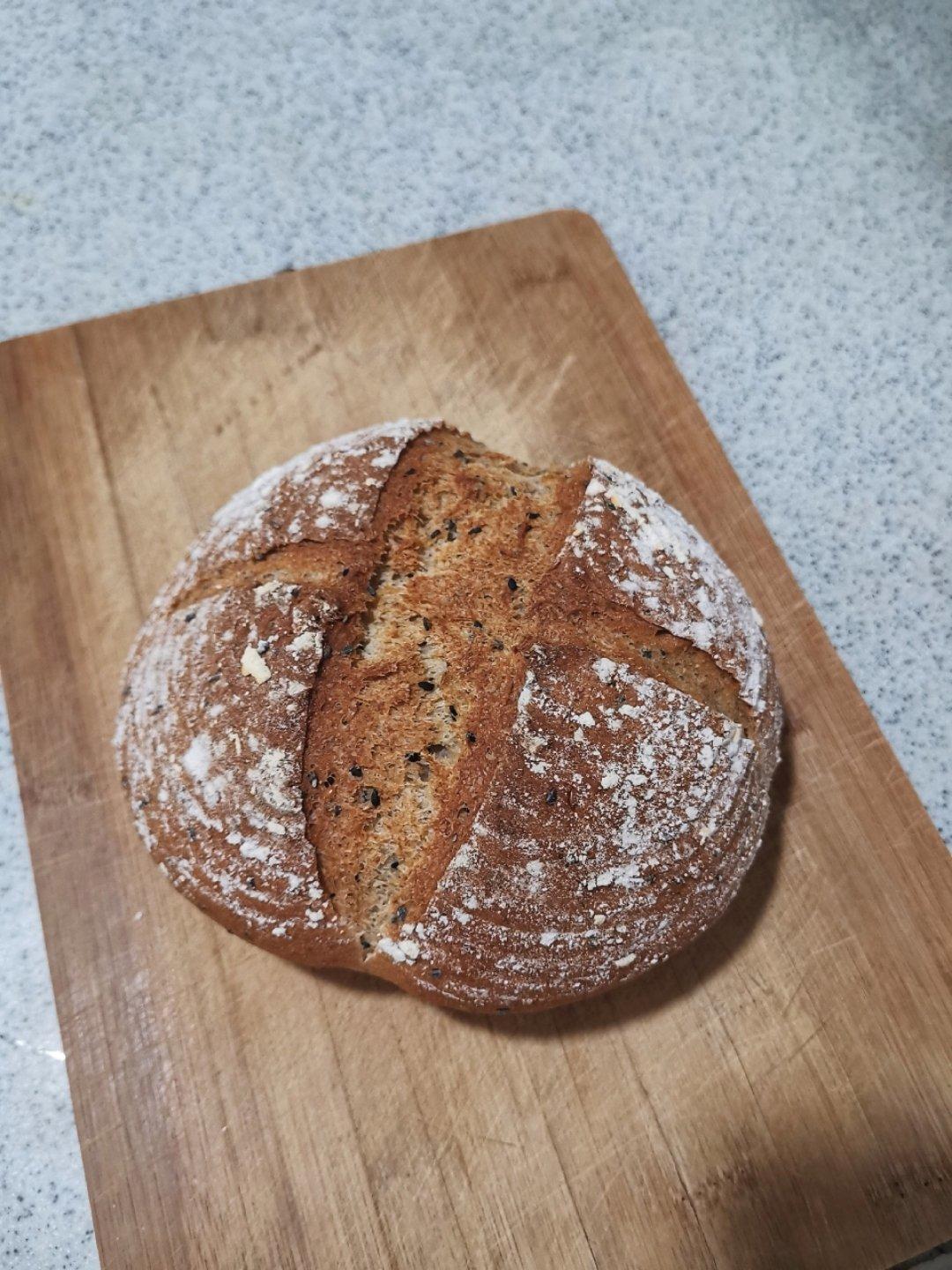 无糖无油全麦欧包