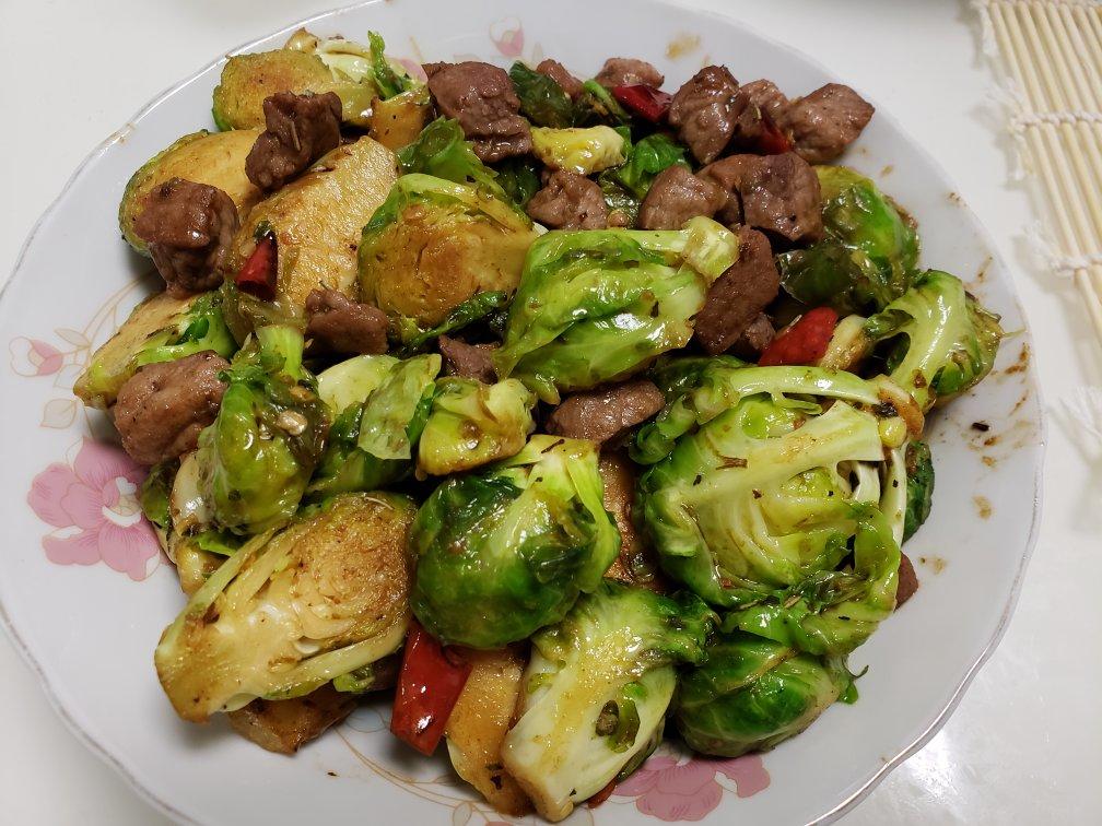 牛粒香煎孢子甘蓝