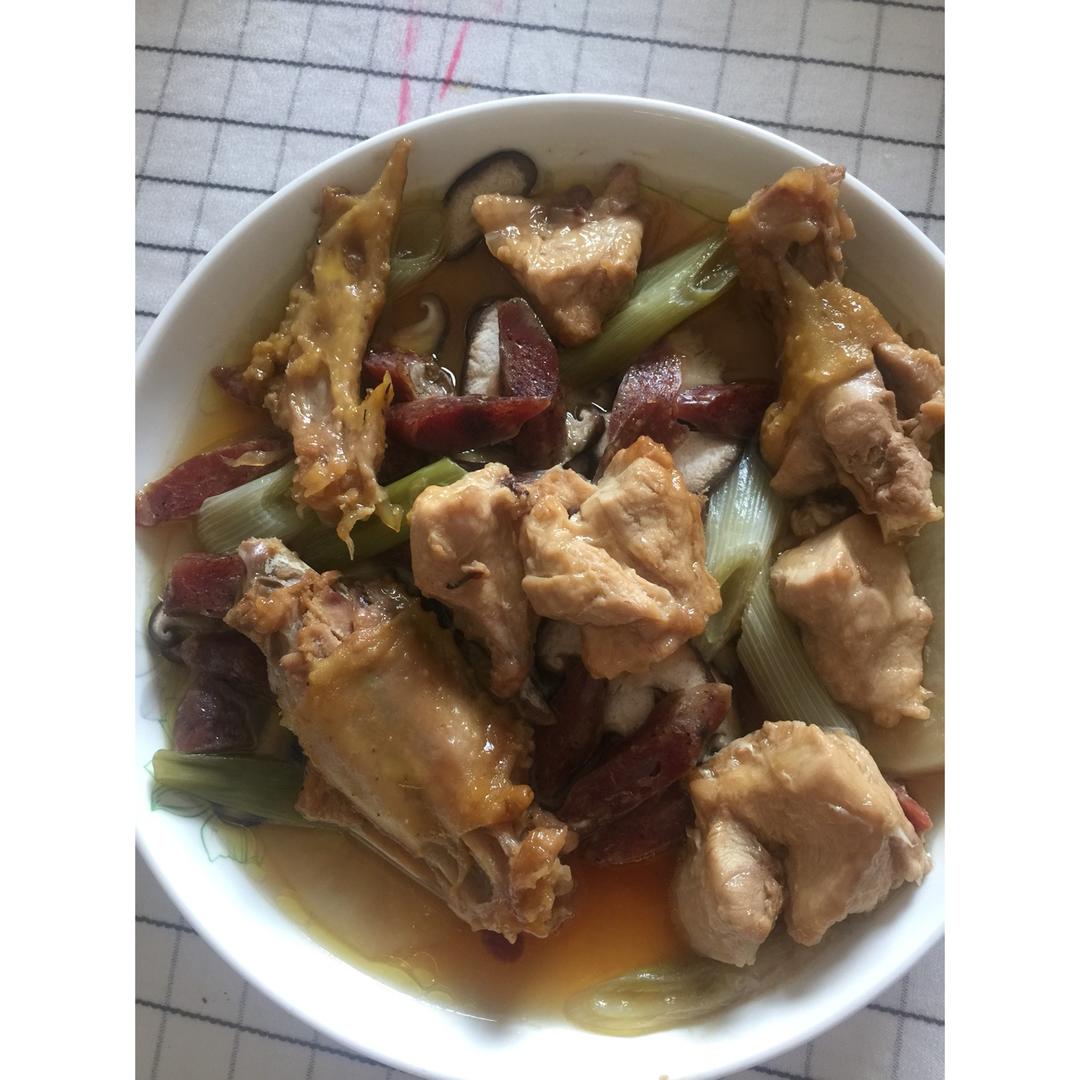 腊肠蒸鸡翅