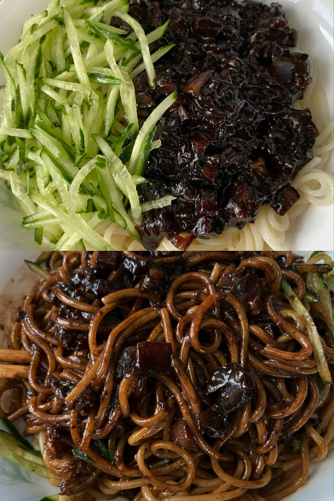 超简单的韩式炸酱面（一人食简易版）