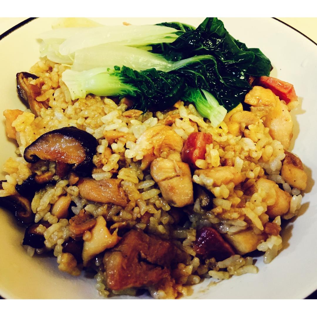 香菇滑鸡饭 （电饭煲版）