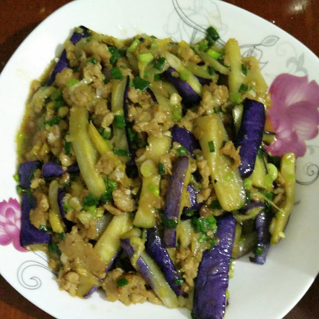 红烧肉沫茄子