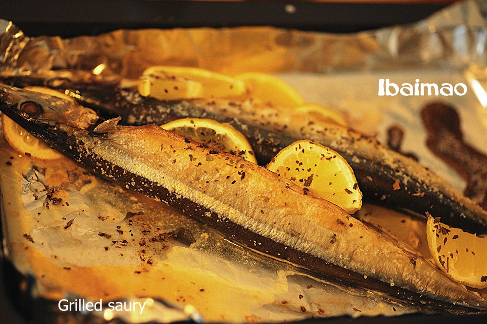 盐烤秋刀鱼