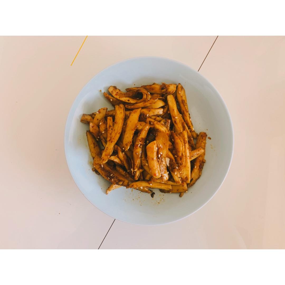 干煸手撕杏鲍菇