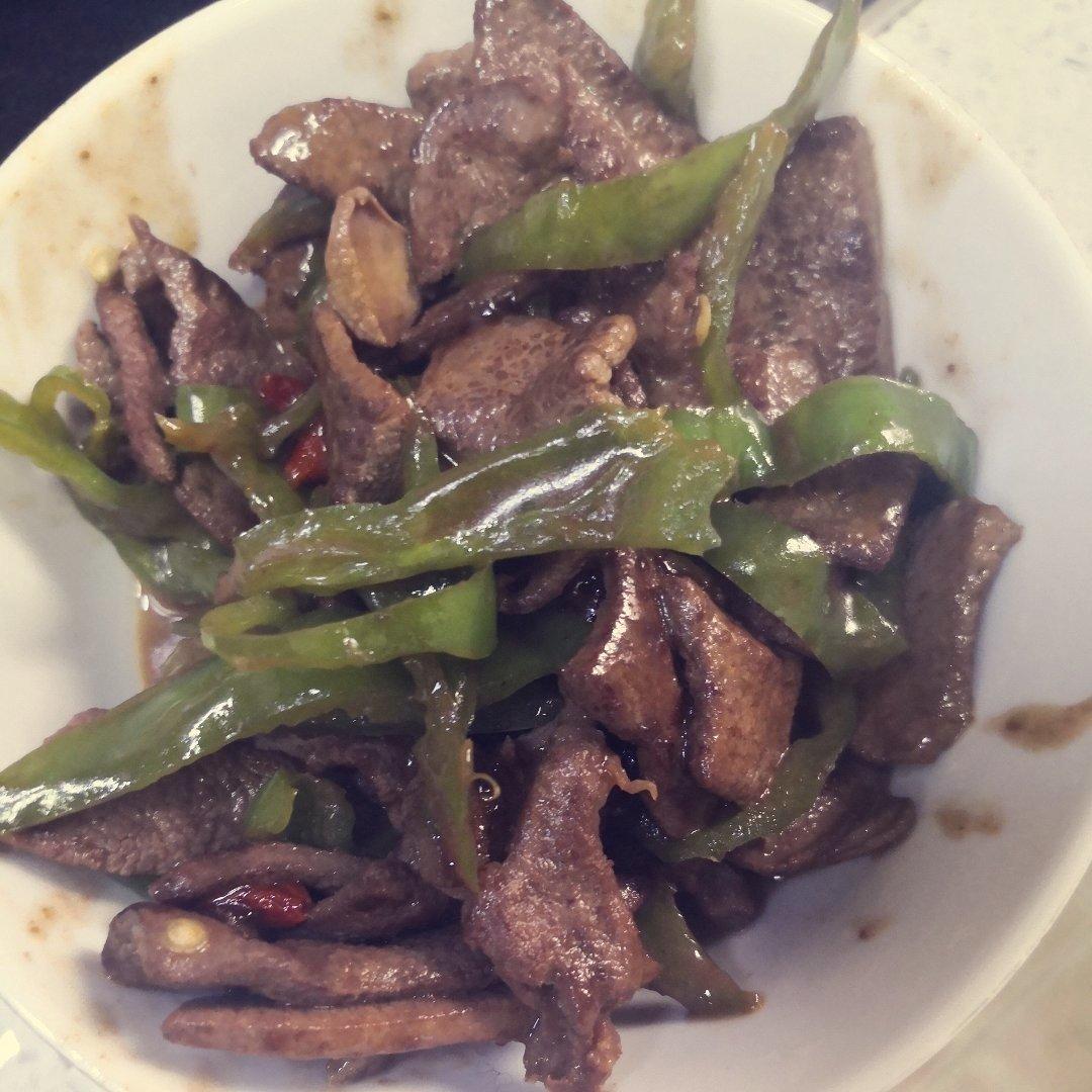 青椒爆肝片