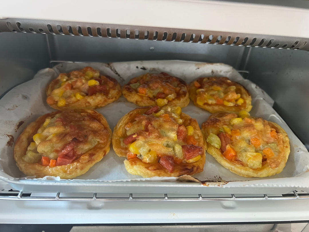 一口一个迷你小披萨🍕蛋挞皮的创意吃法‼️