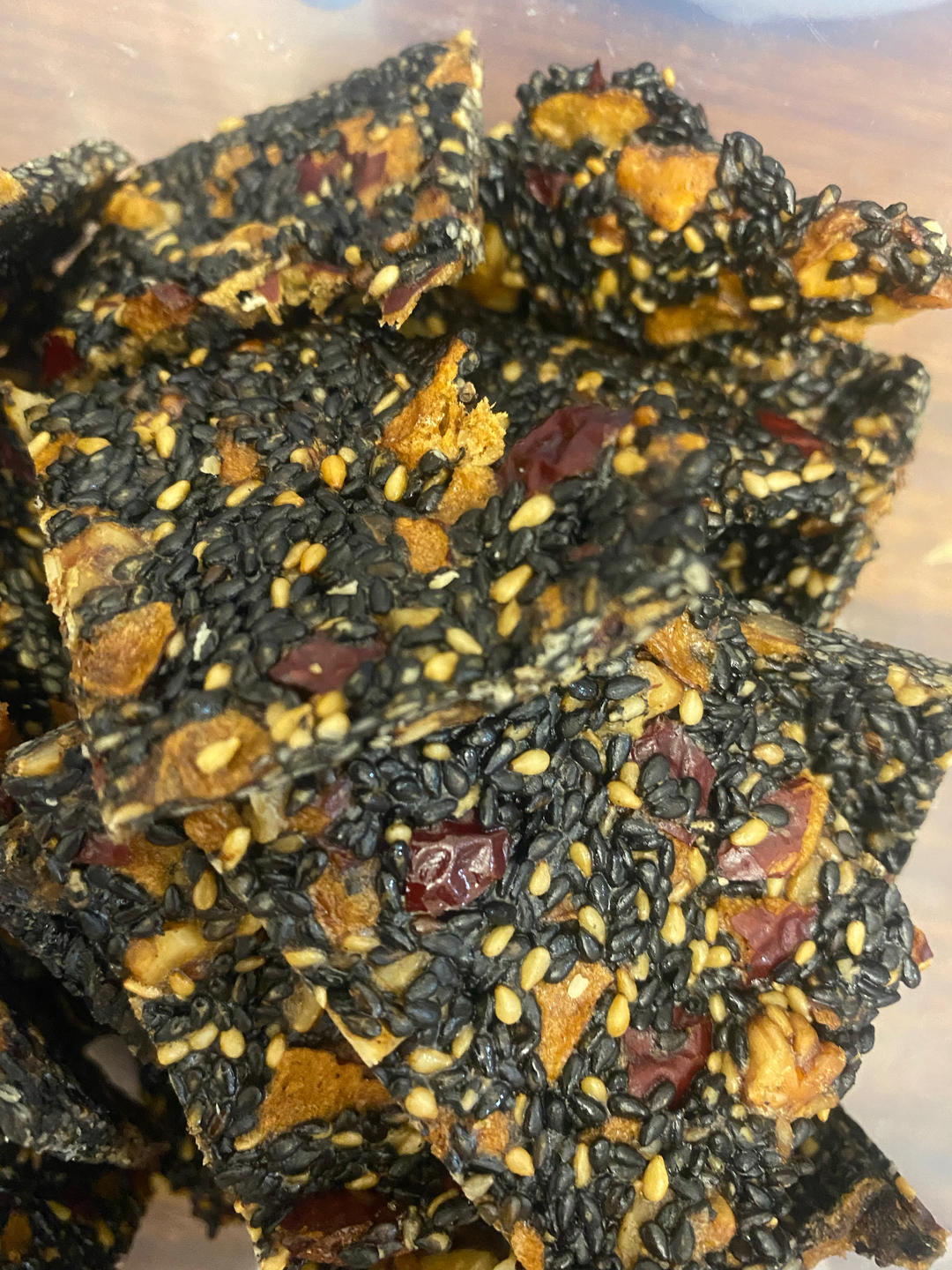 健康营养零食——芝麻核桃薄脆