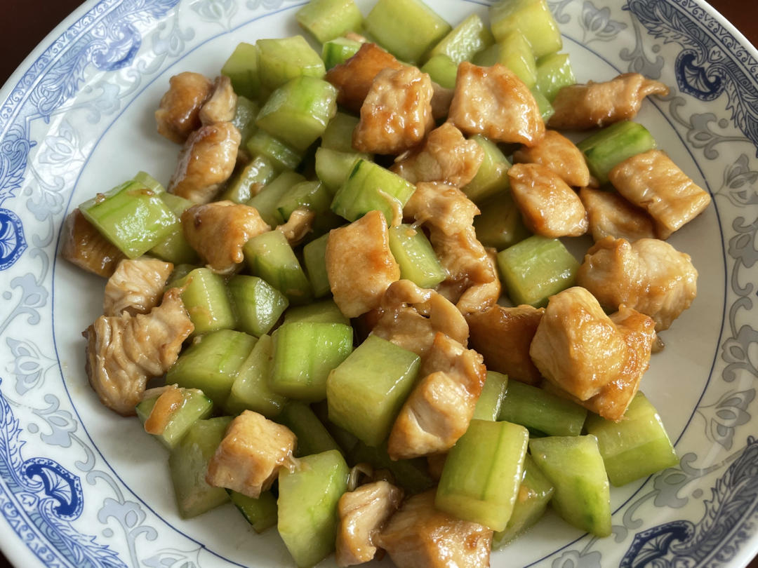 🥒黄瓜鸡胸肉丁🔥低卡低脂，好吃不胖❗