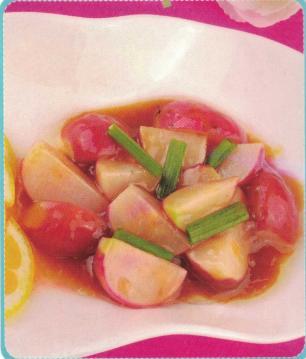 秋季午餐素菜素烧小萝卜的做法