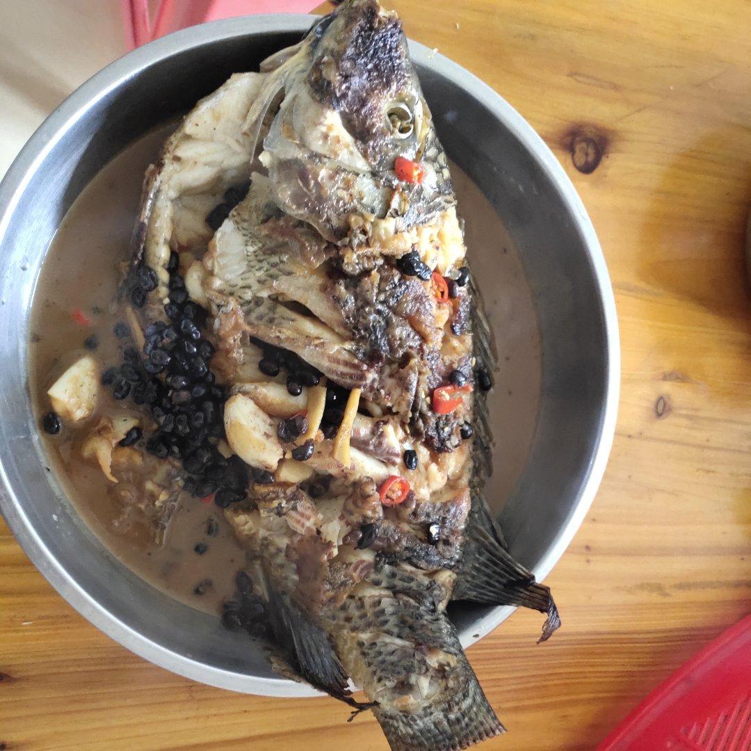 童年回忆之豆豉红烧福寿鱼罗非鱼