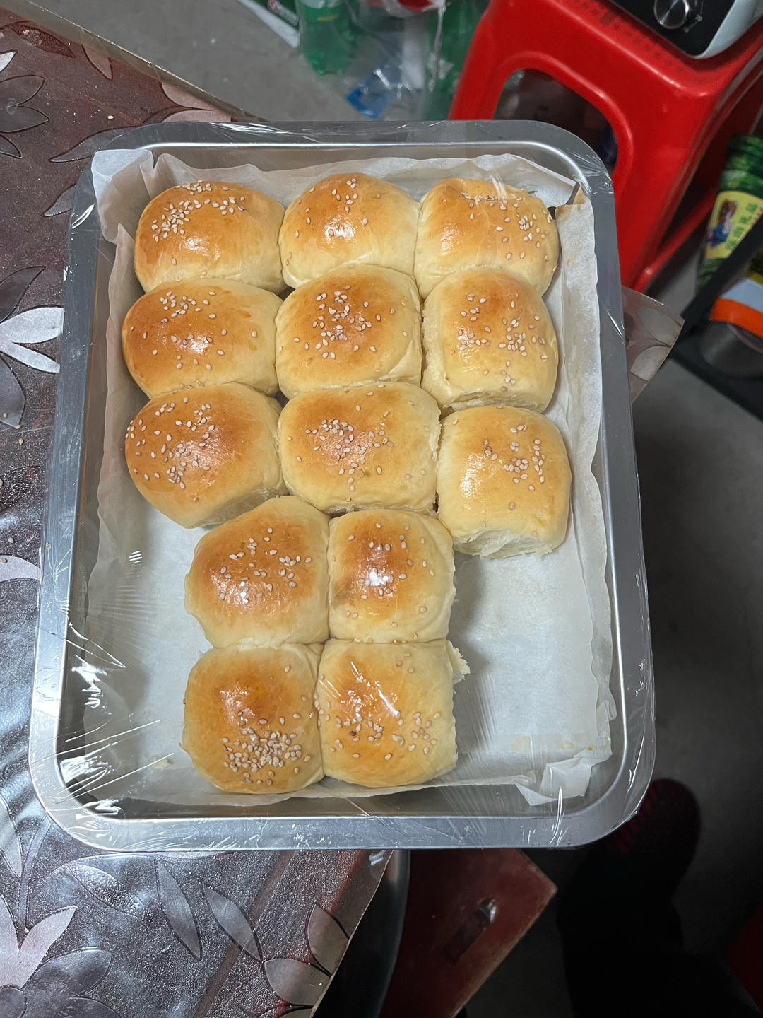 蜂蜜牛奶小餐包（一次发酵超级柔软拉丝）