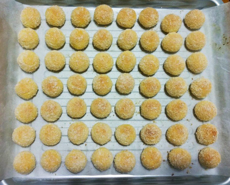 【视频】椰蓉小酥球（消耗蛋黄）童年美食