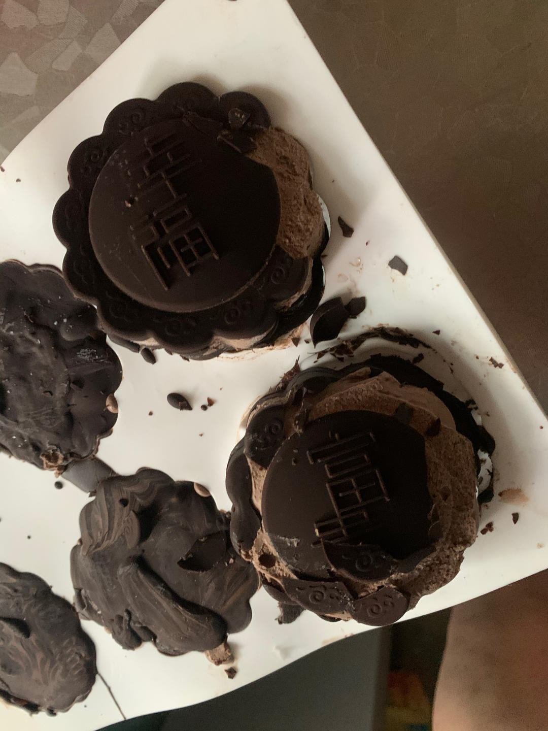 免蒸免烤✅一口沦陷的巧克力脆皮月饼🥮