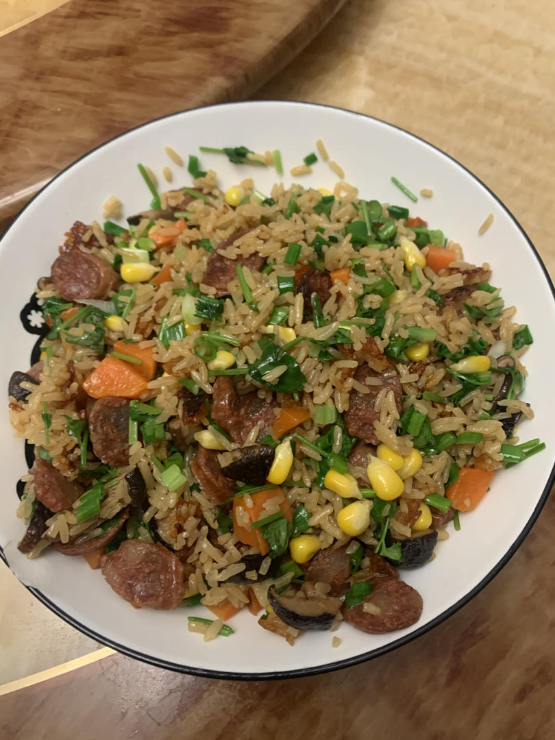 香菇腊肉饭