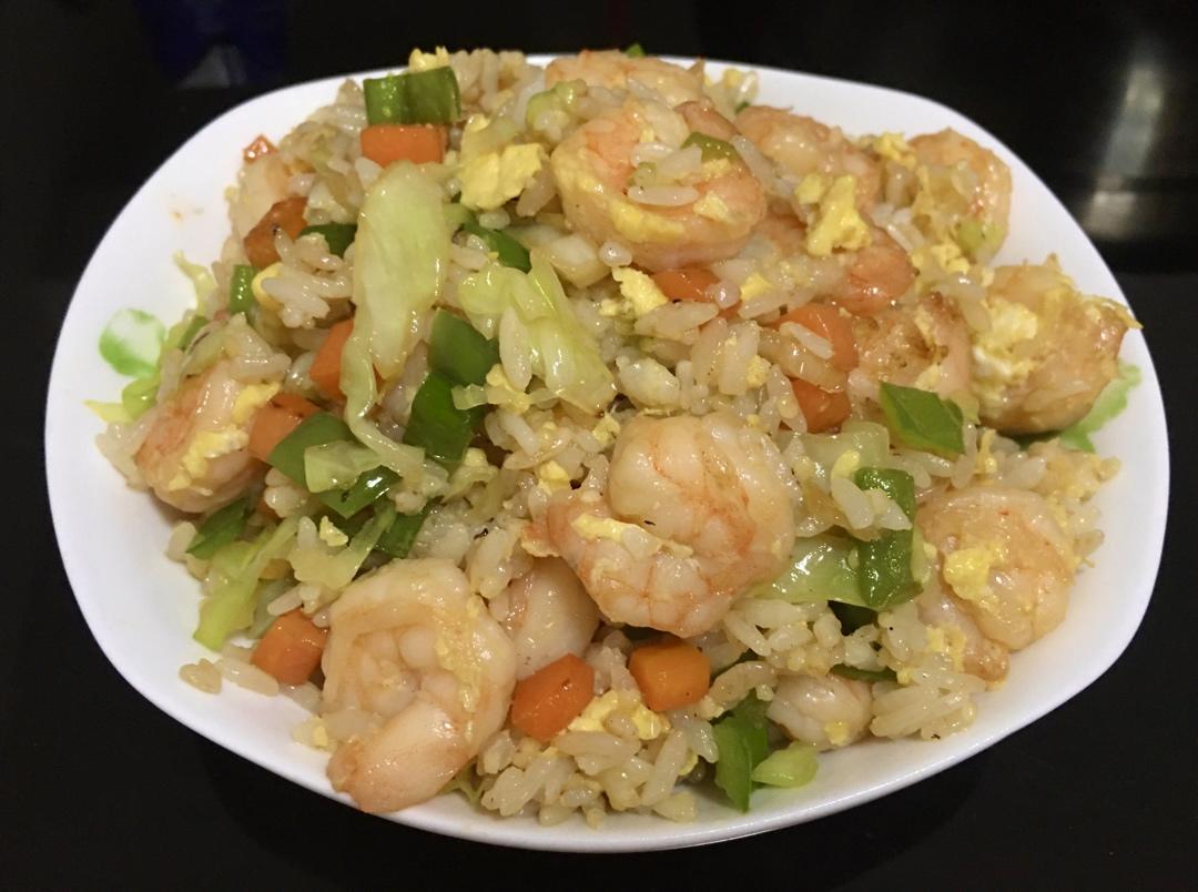 黄金虾仁炒饭