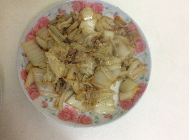 肉末黄芽白