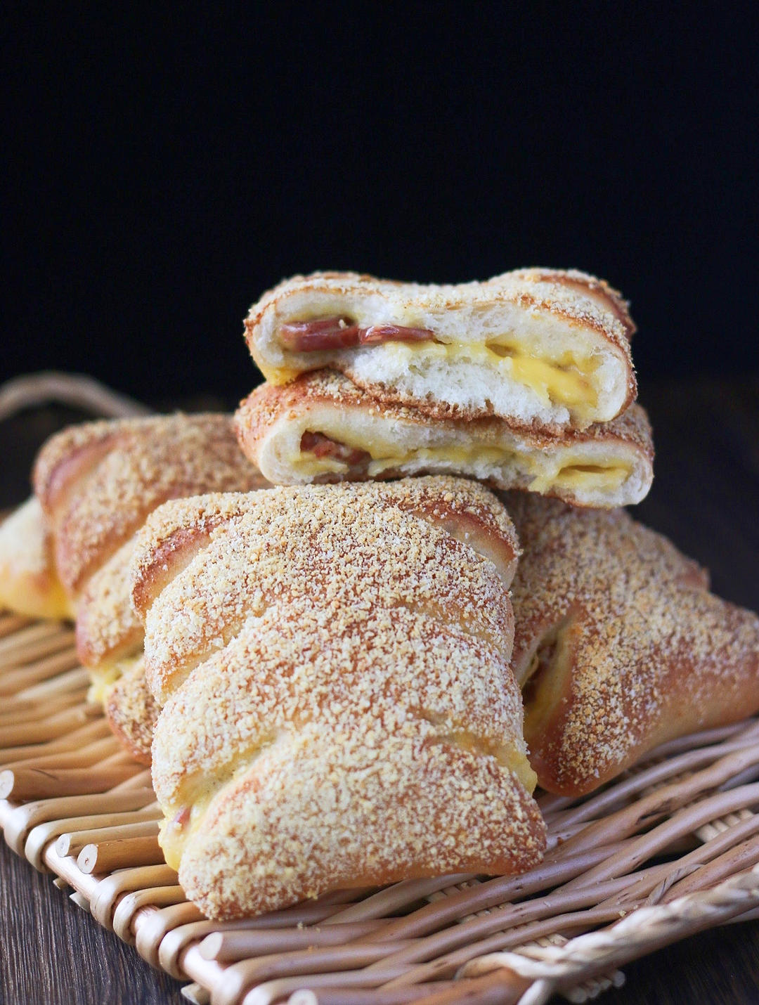 香肠芝士咸口面包