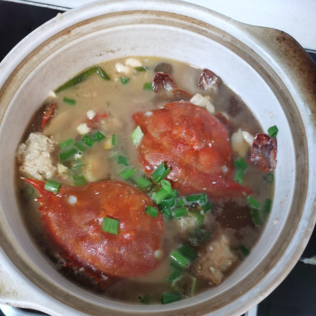 白蟹豆腐煲