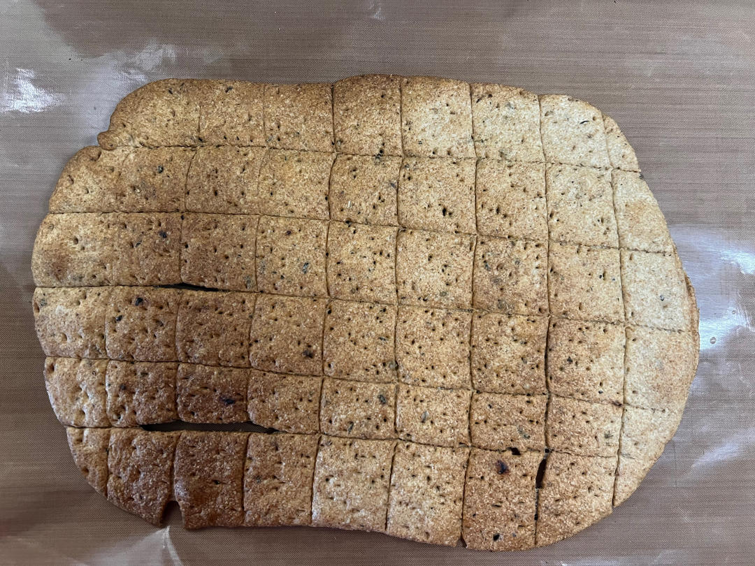 废弃酵种造起来-香葱苏打饼干