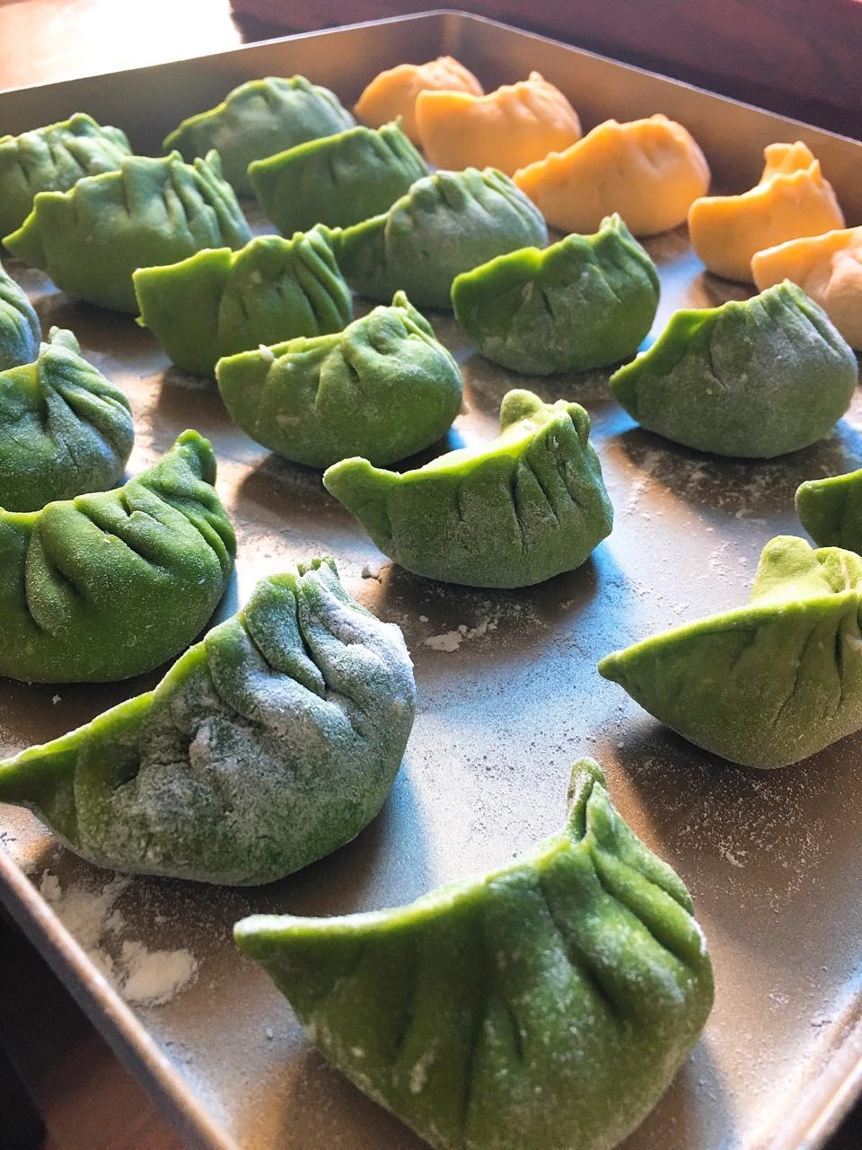彩色水饺