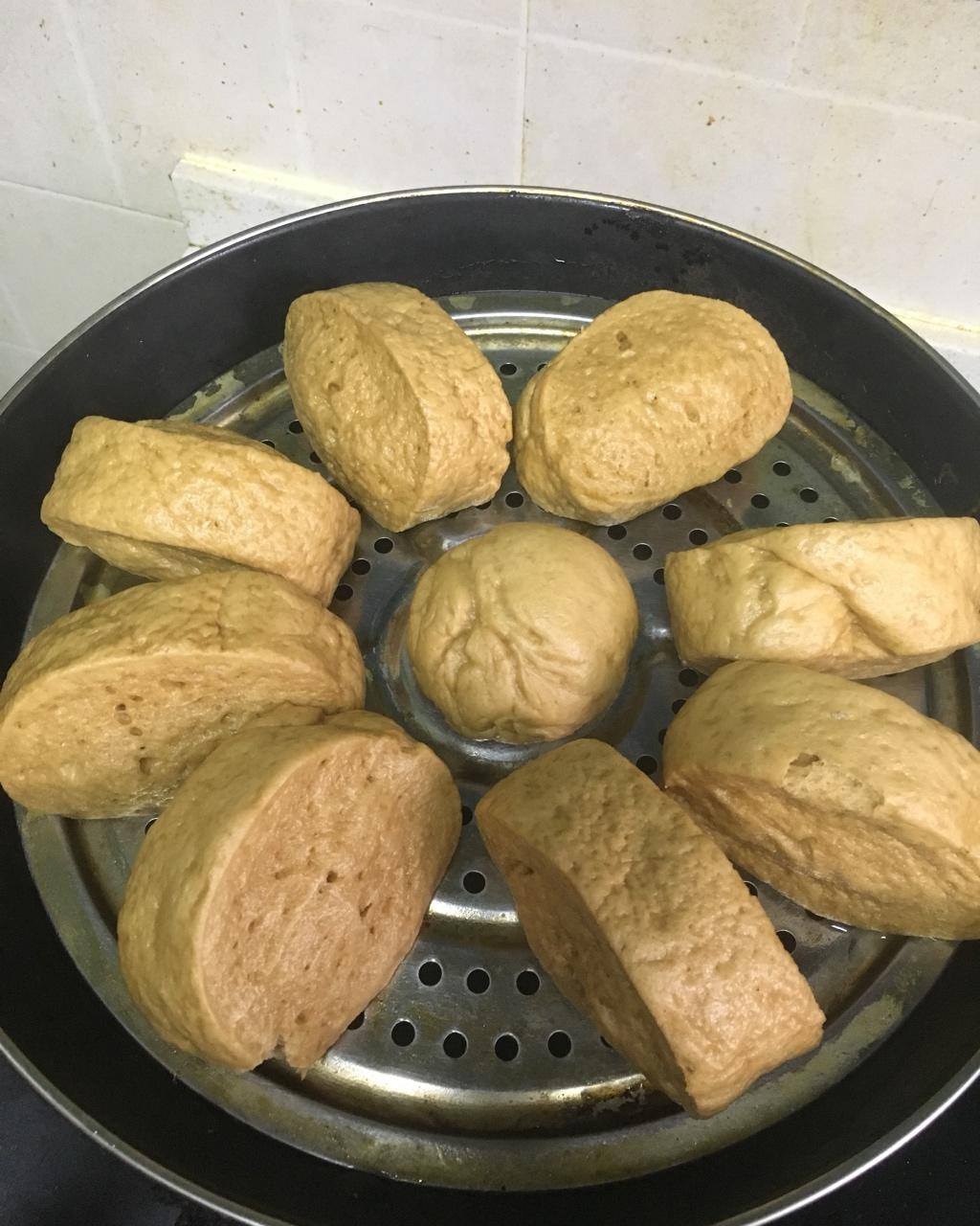 有着面包口感的红糖馒头（一次发酵）