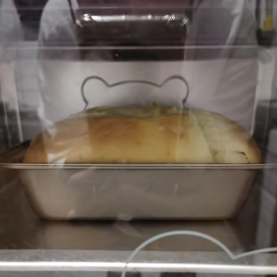 用烤箱自己做面包--手工牛奶吐司面包