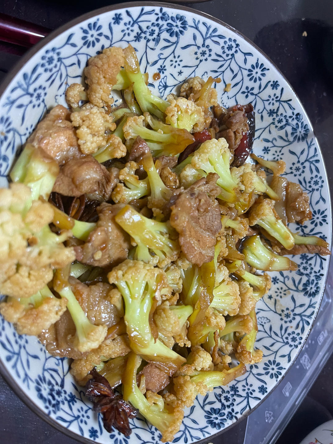 干煸菜花（花菜炒肉）