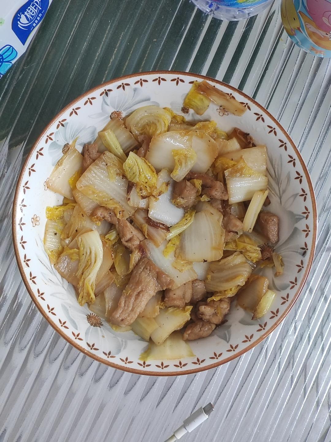 娃娃菜炒肉