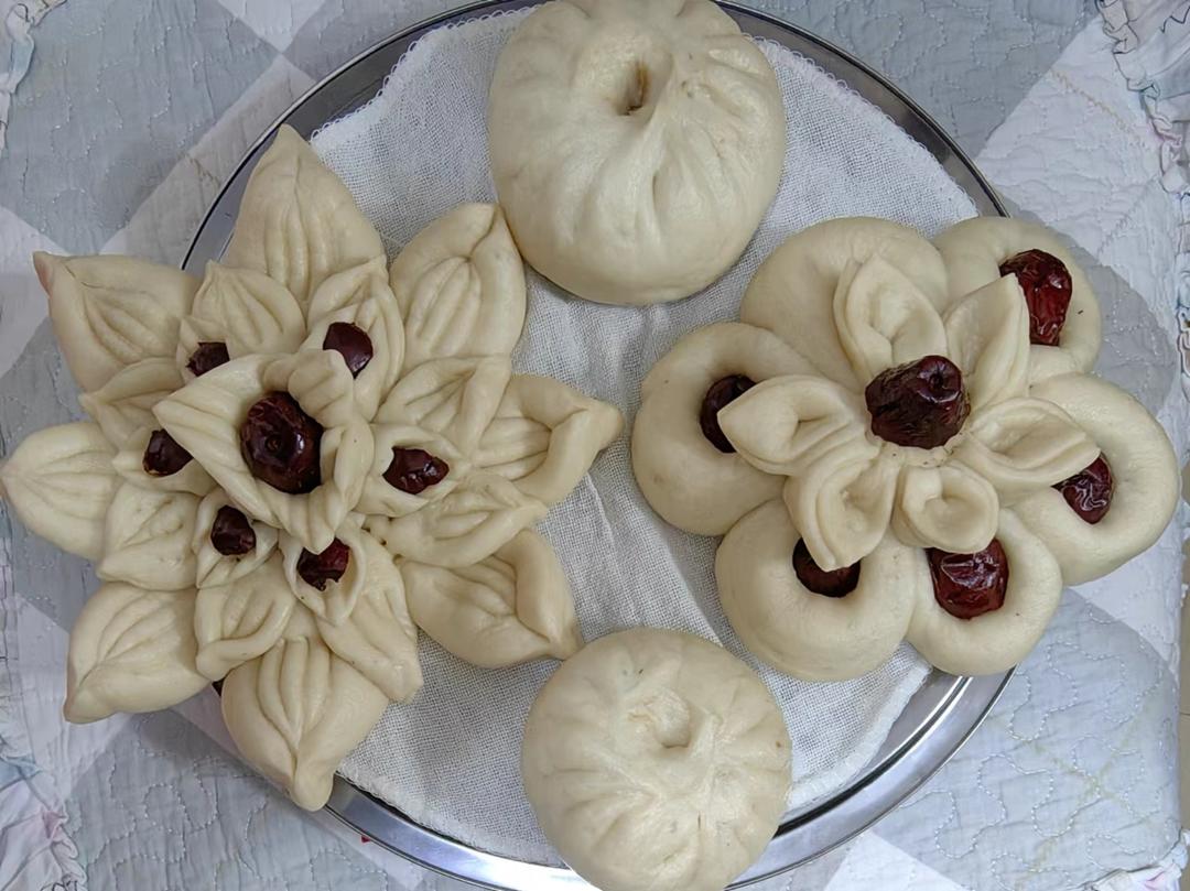 花开富贵 年年有余——枣花馒头（九款）