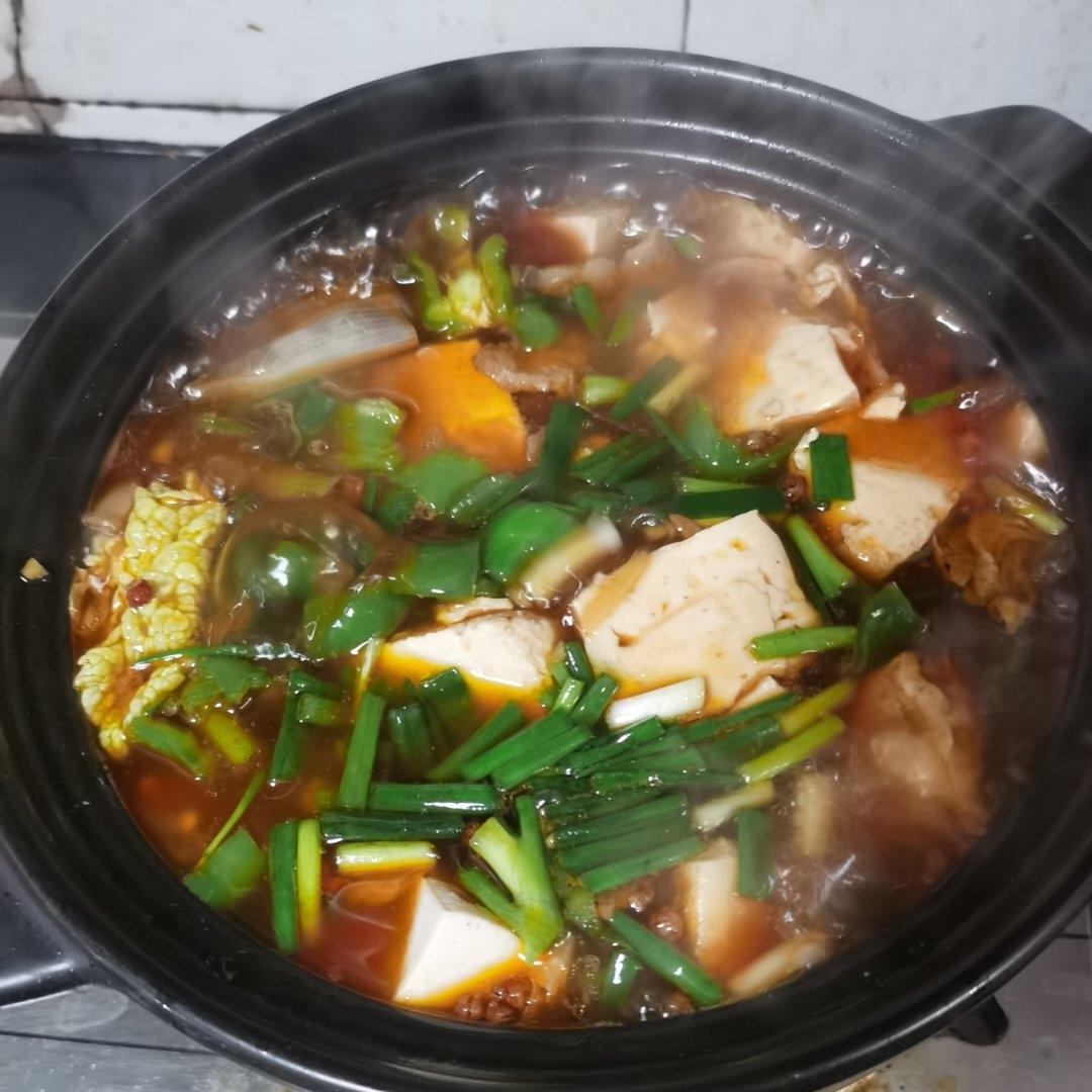 白菜豆腐粉丝煲