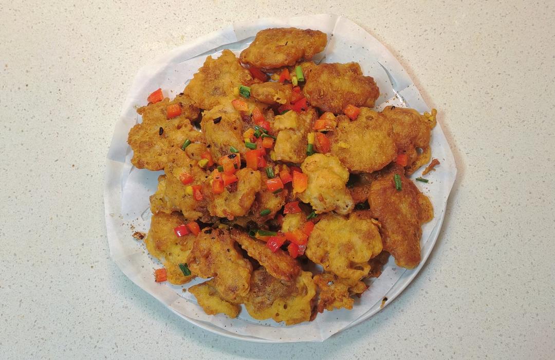 《风味人间》 之 椒盐九肚鱼（龙头鱼）by wqy