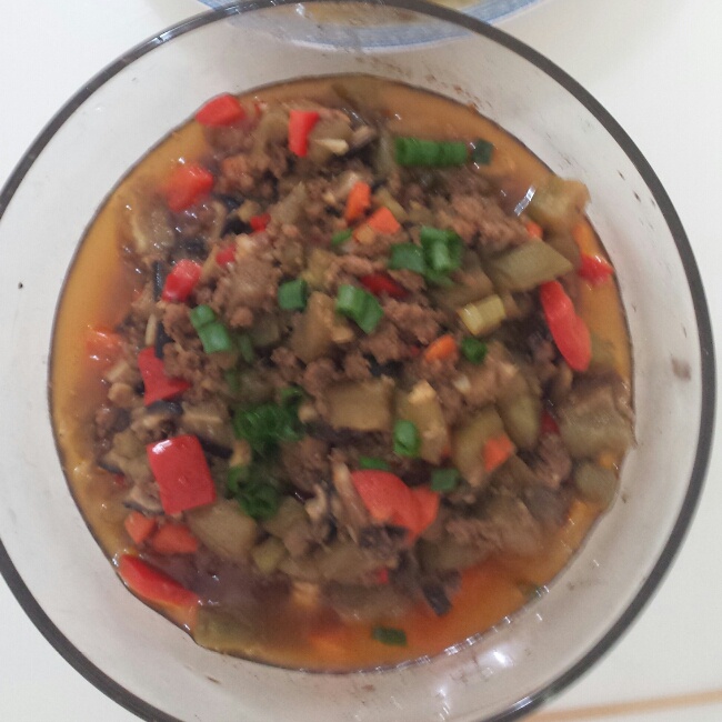 酱爆肉末茄子