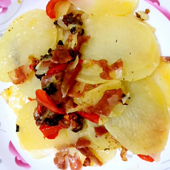 青椒番茄土豆片