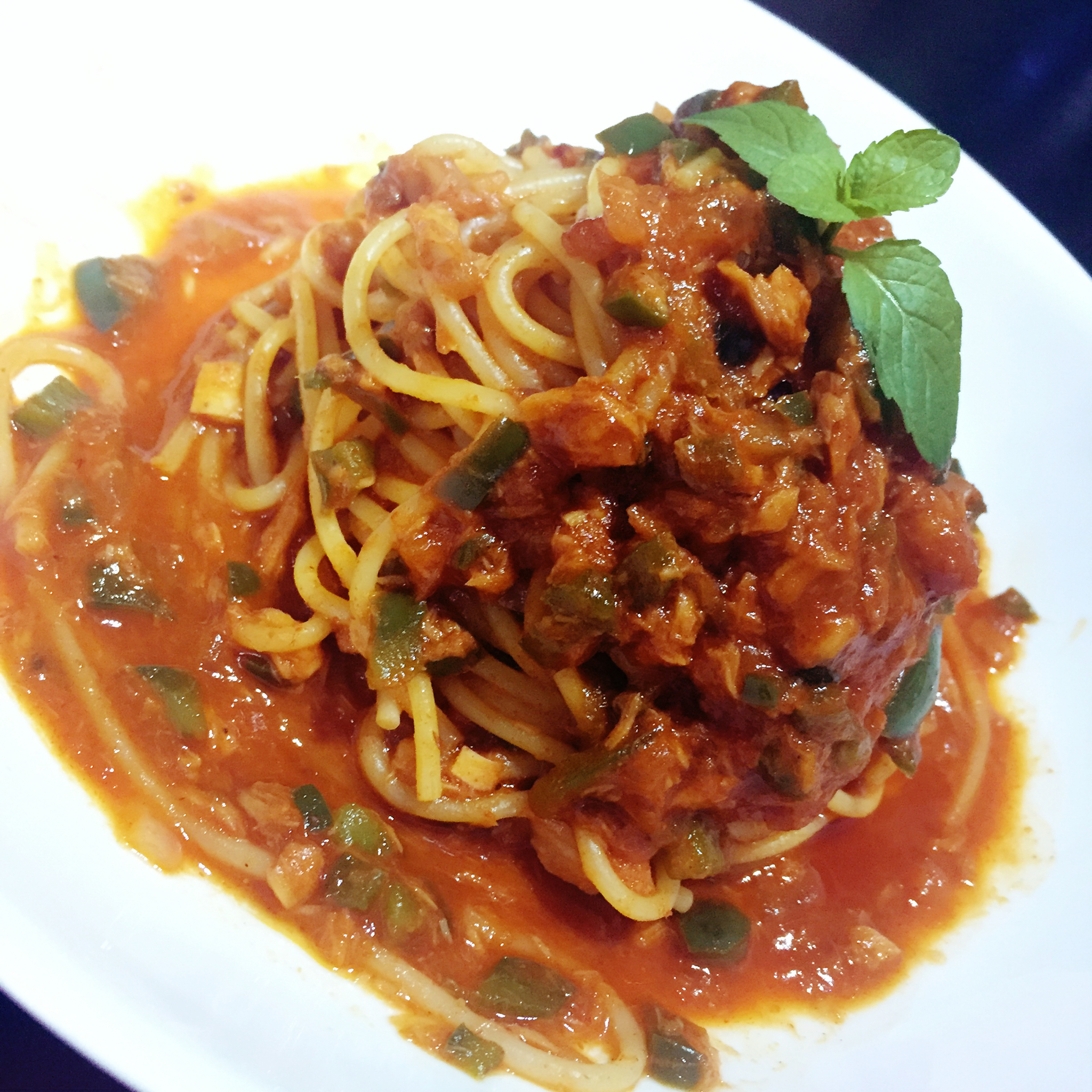 韩式辣酱金枪鱼意面