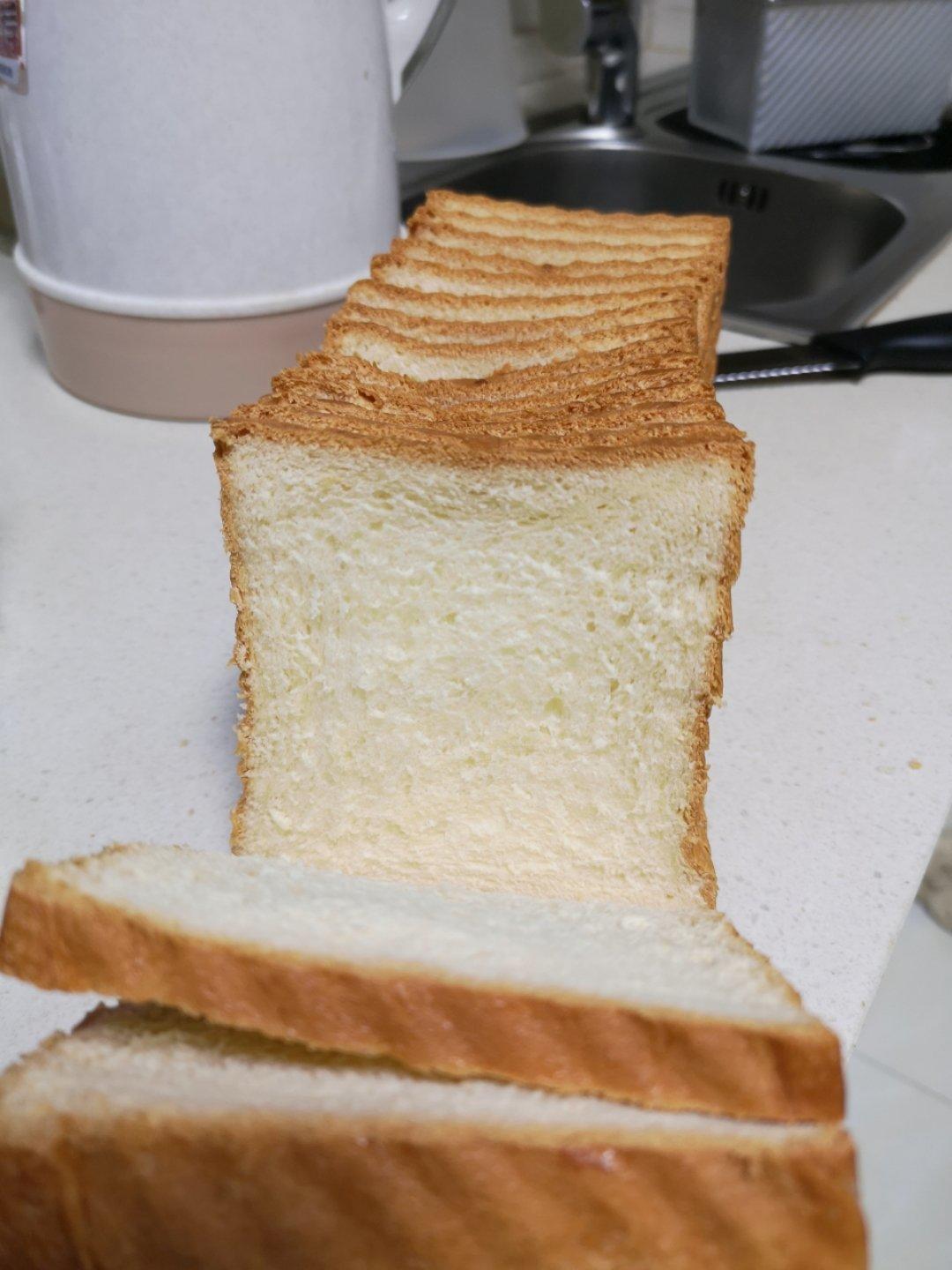 一次发酵纯奶手撕吐司面包（防止面团温度高的方法）B55