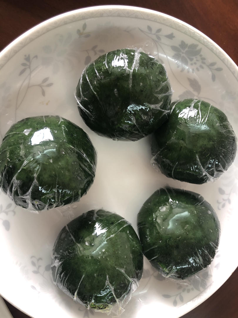 咸蛋黄肉松青团（艾糍）