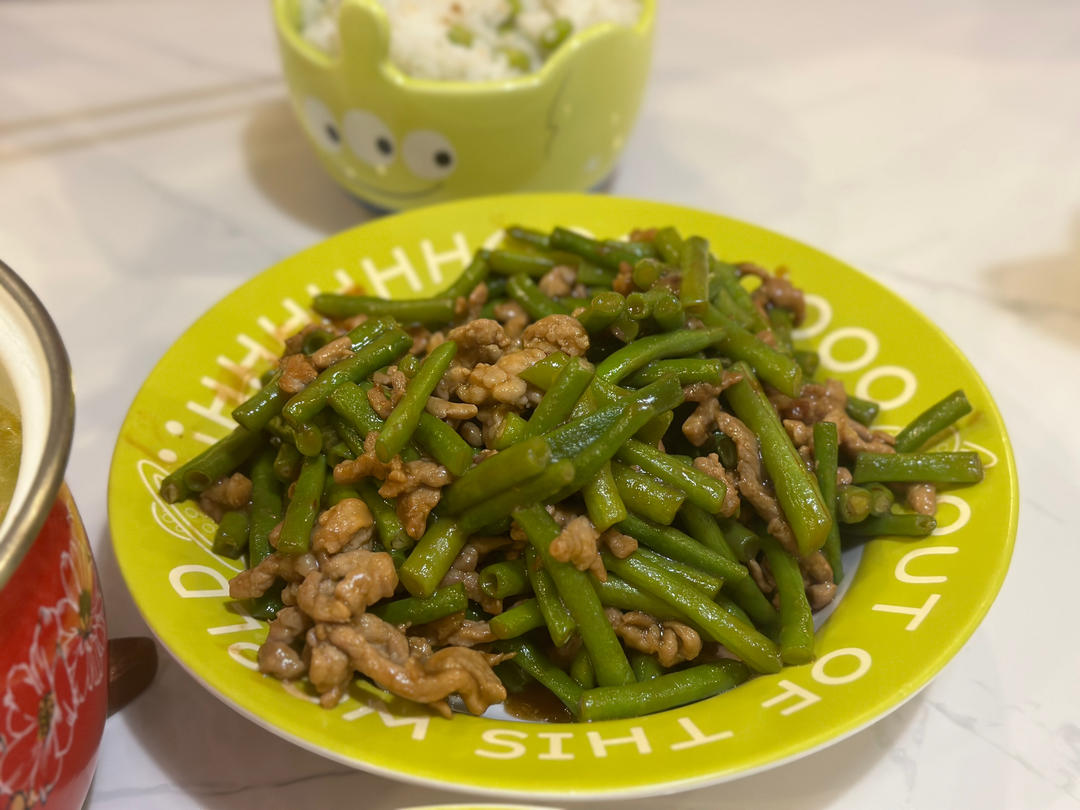 肥牛卷炒豇豆