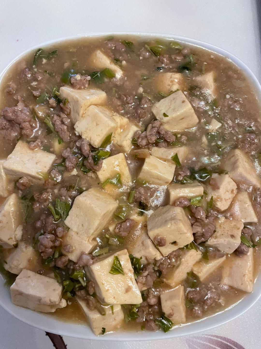 肉末嫩豆腐｜嫩滑口感爽口！这道快手菜超级下饭！！（减脂少油版）