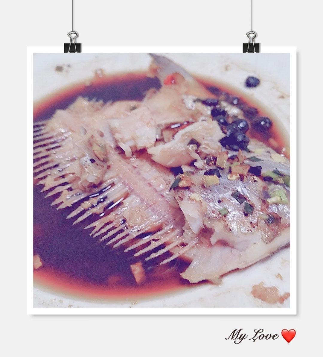 豆豉辣酱蒸鱼片