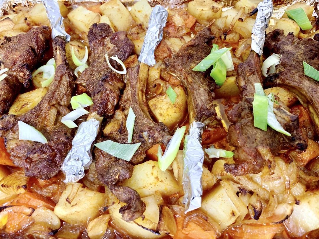 超好吃的烤羊排烤箱版