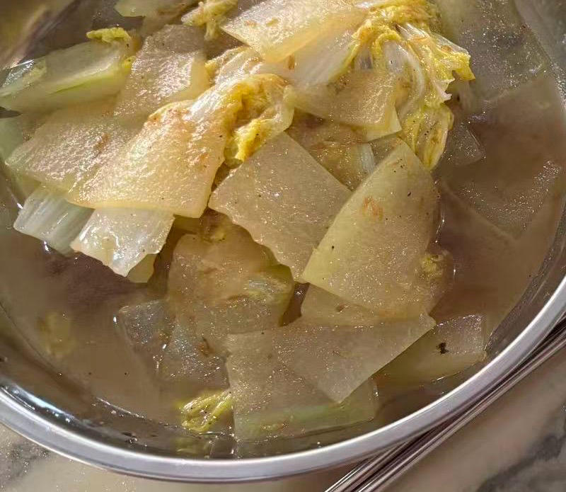 娃娃菜炒冬瓜