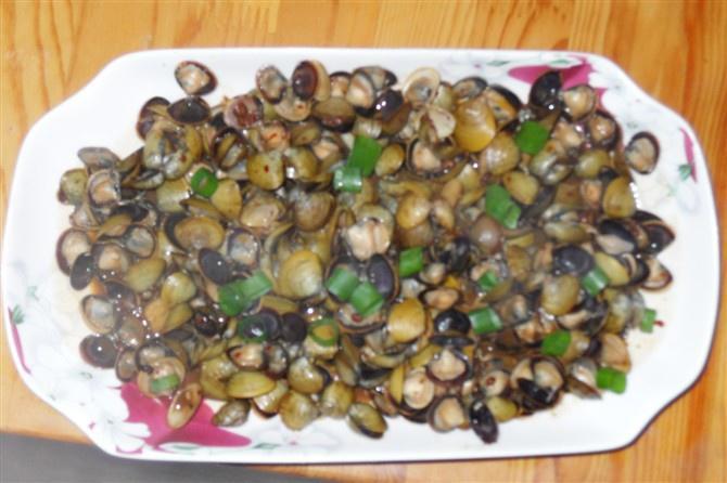 酱爆麻辣绿蛤的做法