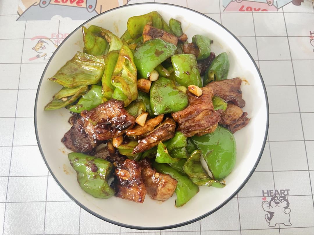 青椒炒五花肉