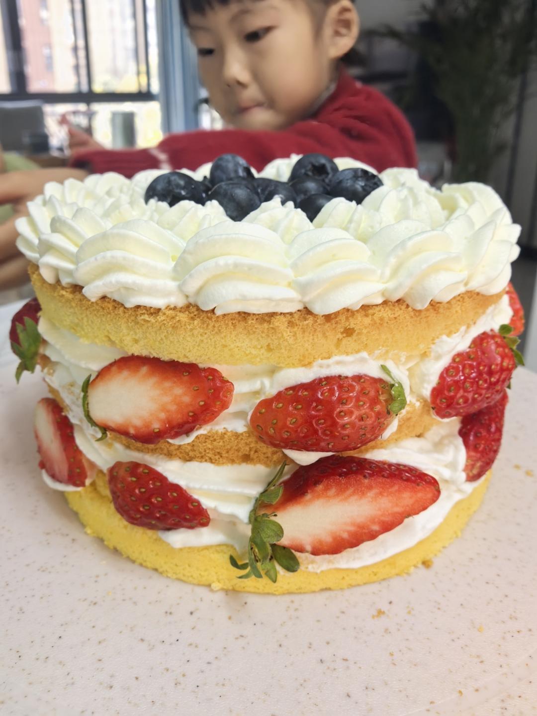 超柔软6寸戚风蛋糕(附8寸配方)零失败 超详细‼️含操作视频